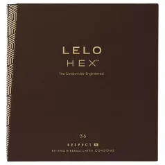   LELO Hex Respect XL - preservativo extra grande - látex - 36 unidades