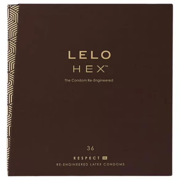 LELO Hex Respect XL - preservativo extra grande - látex - 36 unidades