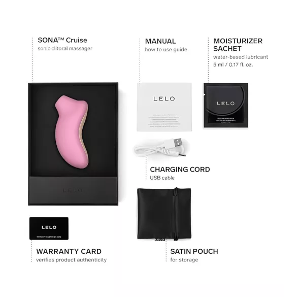 LELO - Succionador de clítoris con ondas sónicas - silicona rosa