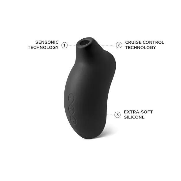 LELO Sona Cruise - succionador de clítoris por ondas sónicas - silicona negra