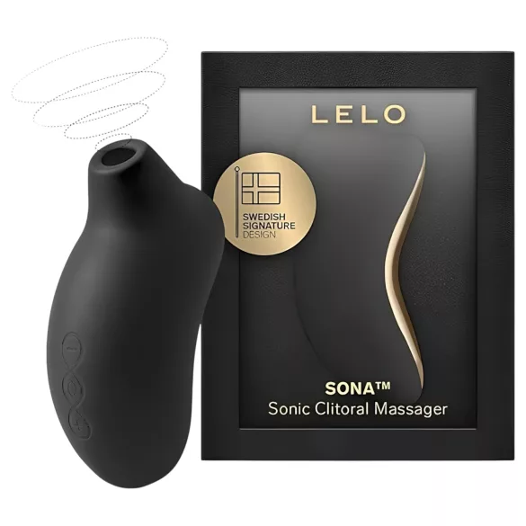 LELO - estimulador de clítoris por ondas sónicas - silicona negra