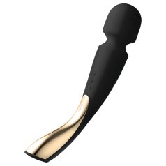   LELO - masajeador vibrador recargable grande - silicona negra
