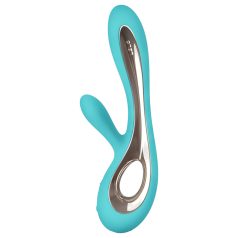   LELO Soraya 2 - vibrador doble estimulador impermeable - silicona turquesa