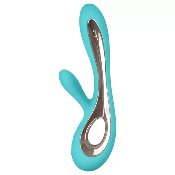 LELO Soraya 2 - vibrador doble estimulador impermeable - silicona turquesa