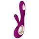 LELO Soraya Wave - vibrador recargable con estimulador de clítoris (lila)