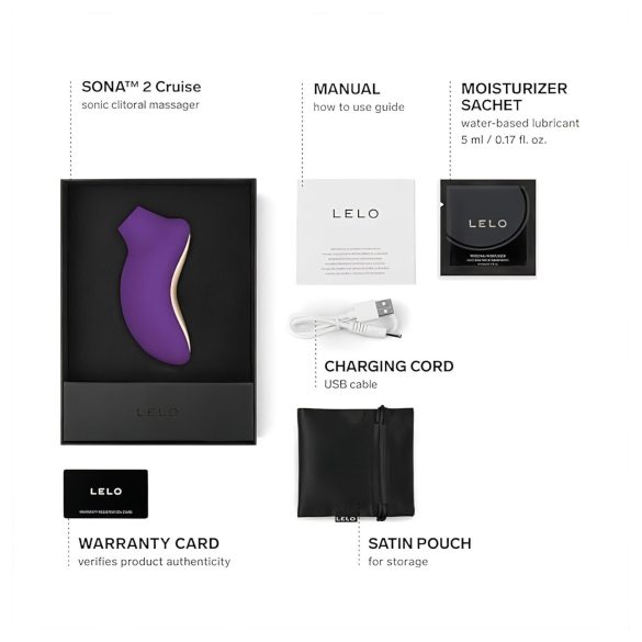LELO Sona 2 Cruise - estimulador sónico para clítoris (morado)