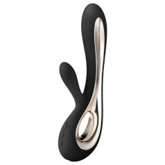   LELO Soraya 2 - Vibrador recargable con estimulador de clítoris - silicona negro