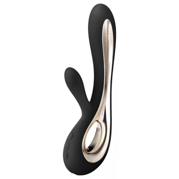LELO Soraya 2 - Vibrador recargable con estimulador de clítoris - silicona negro