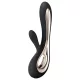 LELO Soraya 2 - Vibrador recargable con estimulador de clítoris - silicona negro