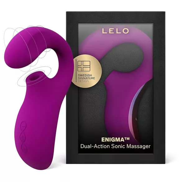 LELO Enigma - vibrador recargable 2 en 1 punto G y clítoris - silicona lila