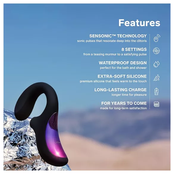 LELO Enigma - vibrador recargable 2 en 1 punto G y clítoris - silicona lila