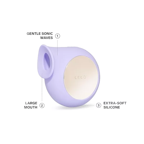 LELO Sila - succionador de clítoris con ondas sónicas - silicona lila