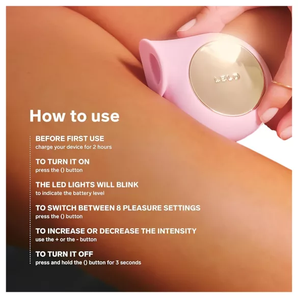LELO Sila - succionador de clítoris con ondas sónicas - silicona lila