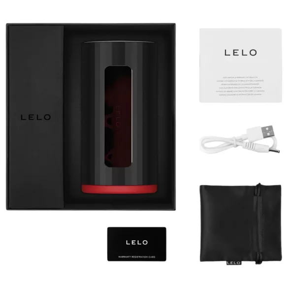 LELO F1s V2 - masturbador masculino interactivo - silicona roja