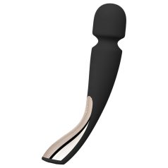  LELO - masajeador vibrador mediano recargable - silicona negra