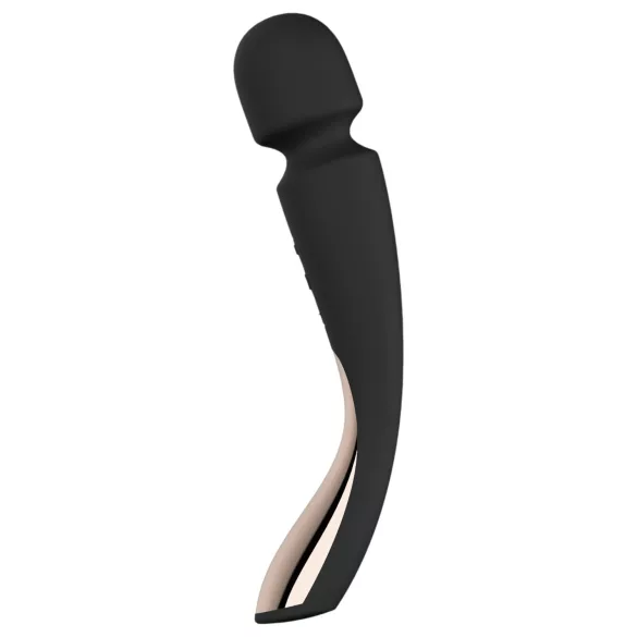 LELO - masajeador vibrador mediano recargable - silicona negra