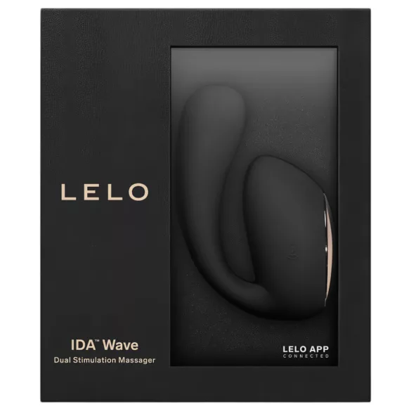 LELO Ida Wave - vibrador recargable rotatorio y vibrante - silicona negra
