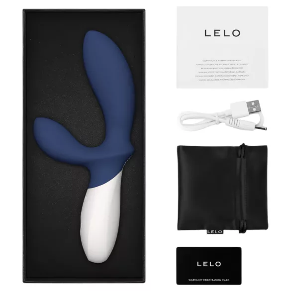 LELO Loki Wave 2 - masajeador prostático recargable resistente al agua azul