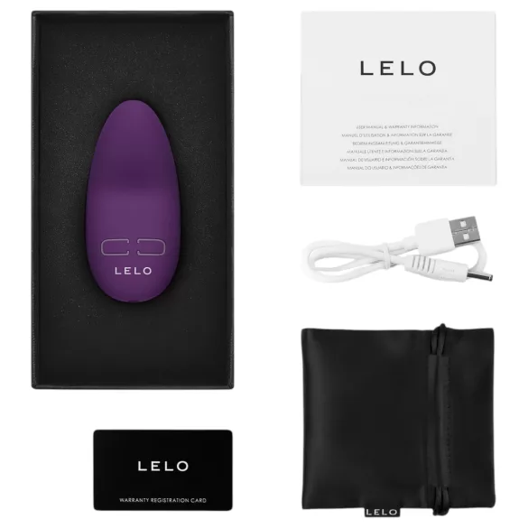 LELO Lily 3 - vibrador clitorial recargable impermeable - color morado oscuro