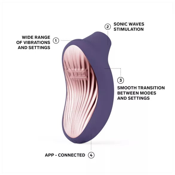 LELO Sona 3 - succionador de clítoris por ondas sónicas - silicona lila