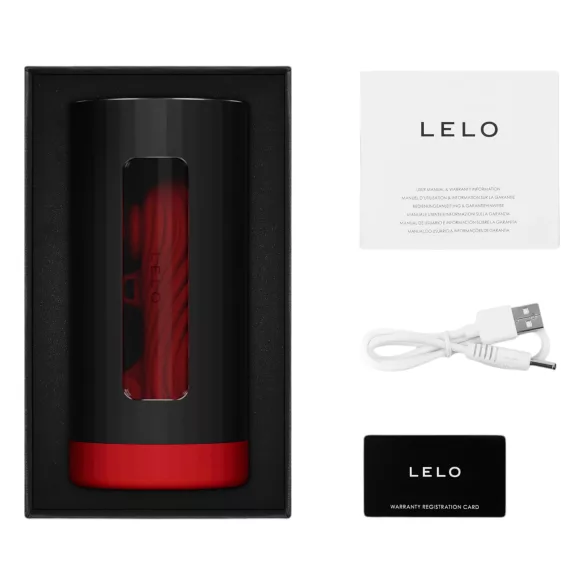 LELO F1s V3 XL - masturbador masculino interactivo - silicona - rojo