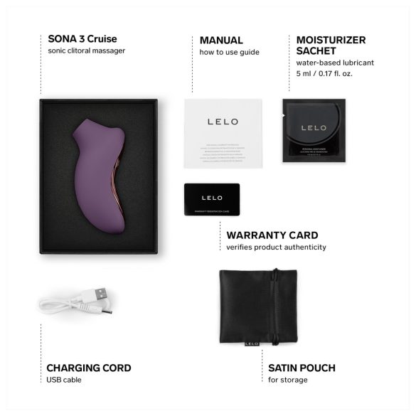 LELO Sona 3 Cruise - succionador de clítoris por ondas - silicona lila