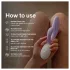 LELO INA Twist - vibrador de punto G controlado por app, con brazo estimulador del clítoris (morado)