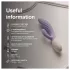 LELO INA Twist - vibrador de punto G controlado por app, con brazo estimulador del clítoris (morado)