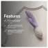 LELO INA Twist - vibrador de punto G controlado por app, con brazo estimulador del clítoris (morado)
