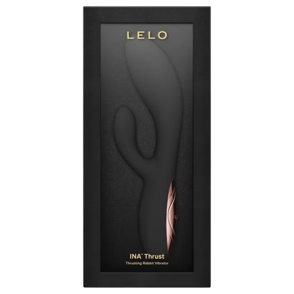 LELO - INA Thrust conejo vibrador con movimiento de empuje (negro)