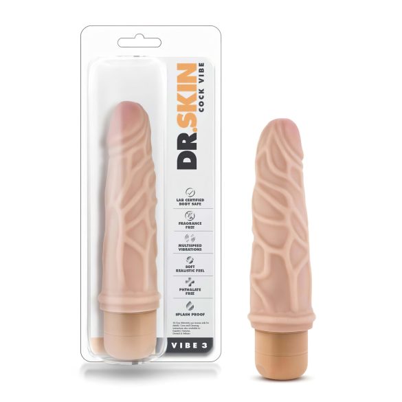 Dr. Skin Vibe No.3 - Vibrador realista (piel)