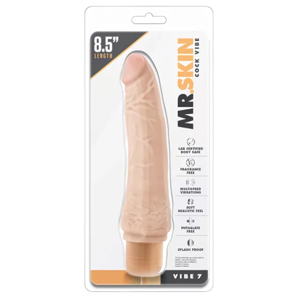 Dr. Skin - vibrador realista - multivelocidad - color piel