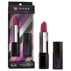   Blush Lipstick Rosé - vibrador discreto resistente al agua - negro rosado