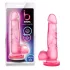 B Yours Sweet N Hard 4 - consolador con testículos - 18cm - silicona rosa