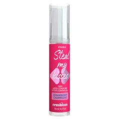   Crushious Steal My Kisses - lubricante saborizado, fresa y champán (10 ml)
