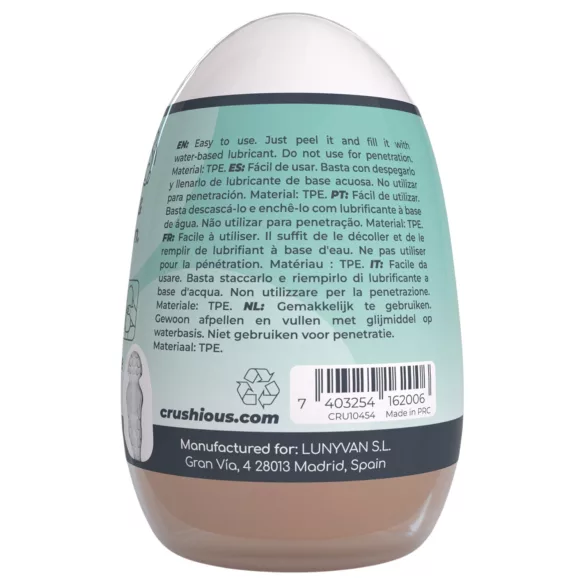 Crushious Ezy Egg The Novice - huevo masturbador (color carne)