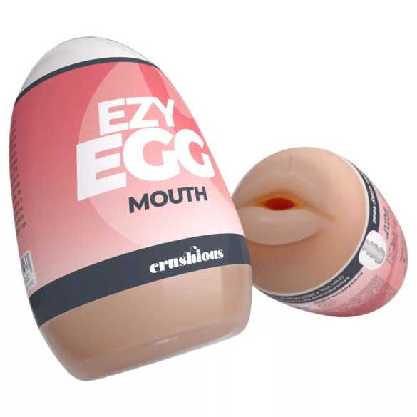 Crushious Ezy Egg Mouth - huevo masturbador (color piel)