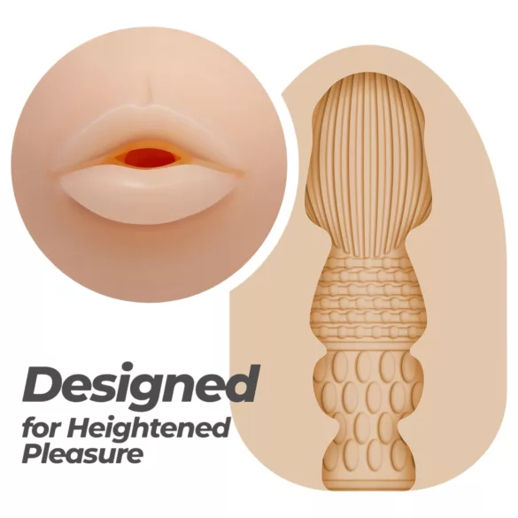 Crushious Ezy Egg Mouth - huevo masturbador (color piel)
