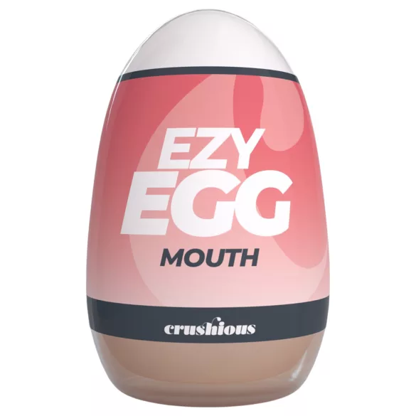 Crushious Ezy Egg Mouth - huevo masturbador (color piel)