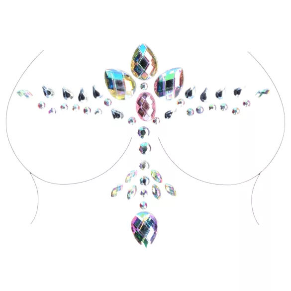 Le Désir - pegatina corporal brillante - arcoíris
