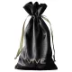 Vive - bolsa satinada para juguetes sexuales (negra)