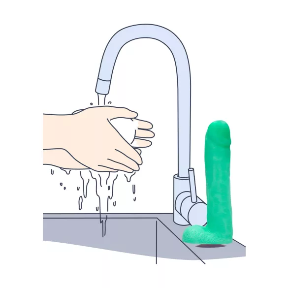 S-Line - Dicky - jabón luminoso con forma de pene y testículos (265 g)