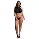 Le Désir Plus Size - conjunto de fiesta negro con strass (XL-3XL)