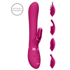   Vive Chou - vibrador recargable con cabezales intercambiables para clítoris