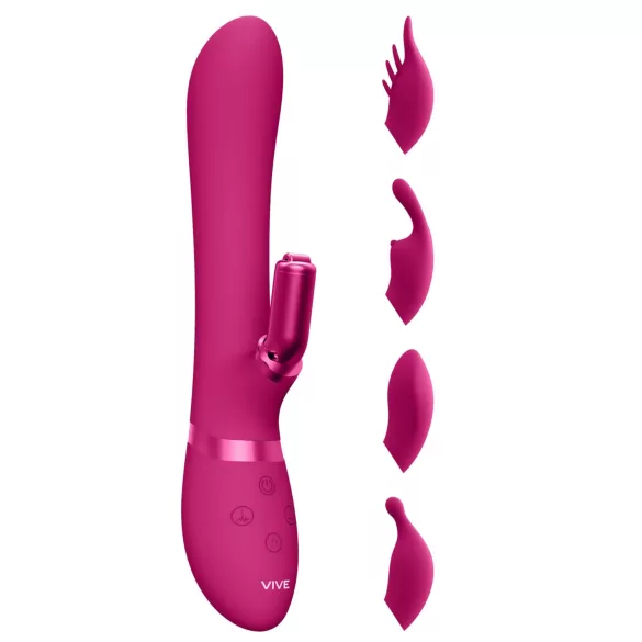 Vive Chou - vibrador recargable con cabezales intercambiables para clítoris