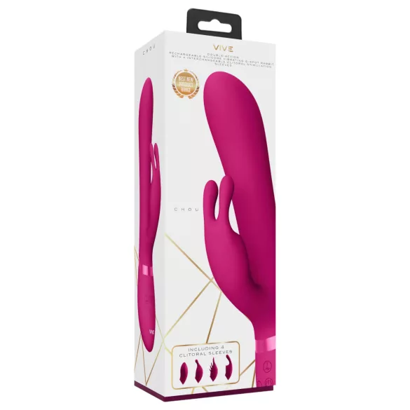 Vive Chou - vibrador recargable con cabezales intercambiables para clítoris