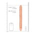 RealRock Doble Dong 14 - Doble Consolador (36cm) - Natural