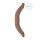 RealRock Doble Dildo 14" (36 cm) - oscuro natural