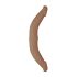 RealRock Doble Dildo 14" (36 cm) - oscuro natural