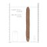 RealRock Doble Dildo 14" (36 cm) - oscuro natural